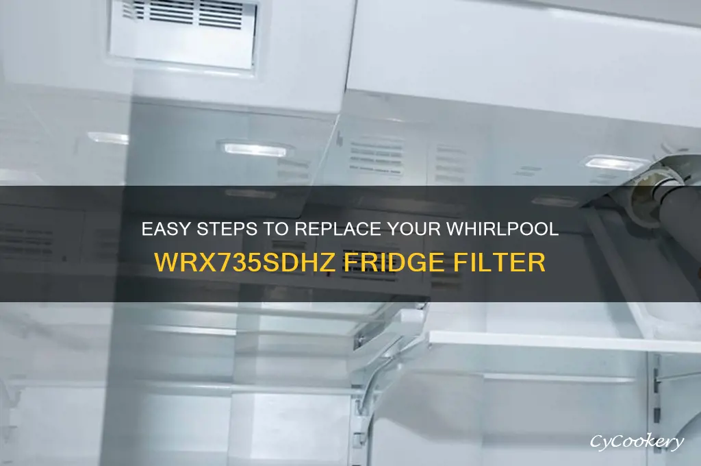 how to replace whirlpool refrigerator filter wrx735sdhz
