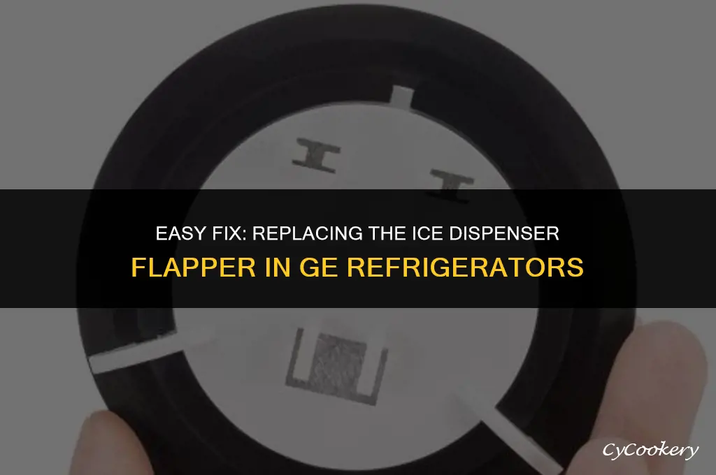 how to replacement ice dispenser flapper ge refrigerator