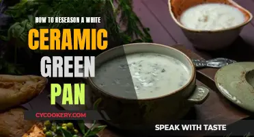 Reseasoning a White Ceramic Green Pan