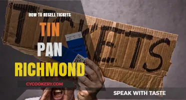 Reselling Tickets: Tin Pan Richmond Guide