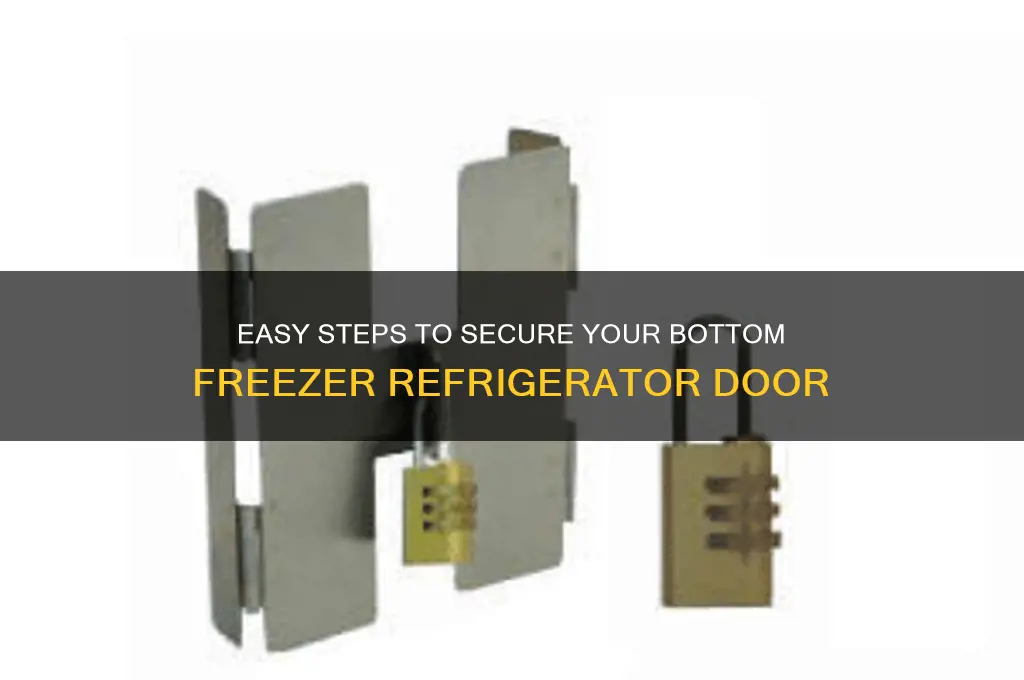 how to reserve bottom freezer refrigerator door