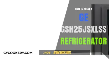 Reset Your GE GSH25JSXLSS Fridge: Quick and Easy Steps