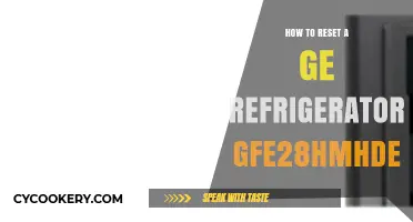 Easy Steps to Reset Your GE GFE28HMHDES Refrigerator