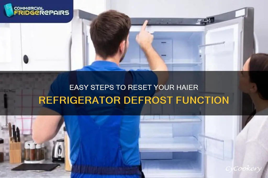 how to reset a haier refrigerator defrost