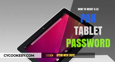 Unlocking Your Le Pan Tablet: Resetting Password