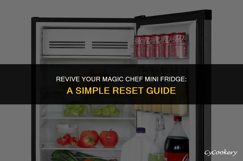 how to reset a magic chef small refrigerator manual