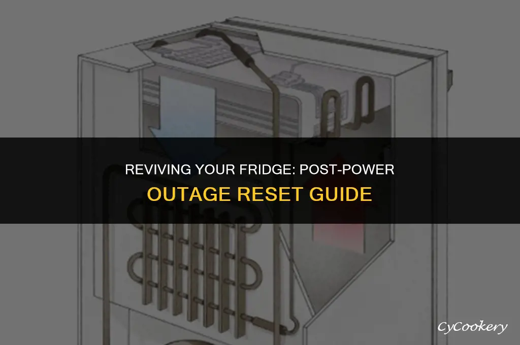 how to reset a refrigerator after a power outage