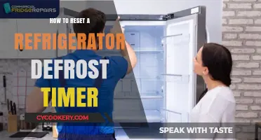 Quick Guide to Resetting Your Refrigerator Defrost Timer Easily