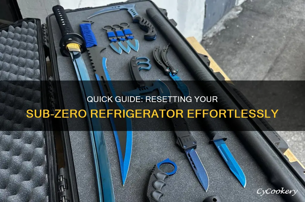 how to reset a sub zero refrigerator