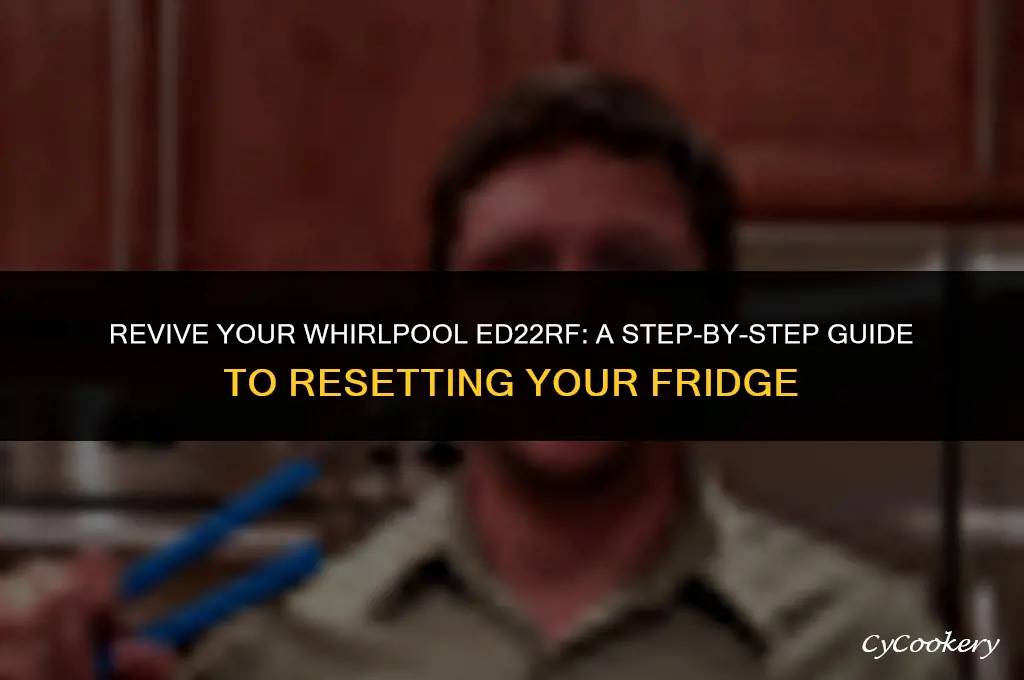 how to reset a whirlpool ed22rf refrigerator hunker