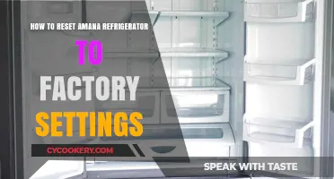 Resetting Your Amana Refrigerator: A Step-by-Step Guide