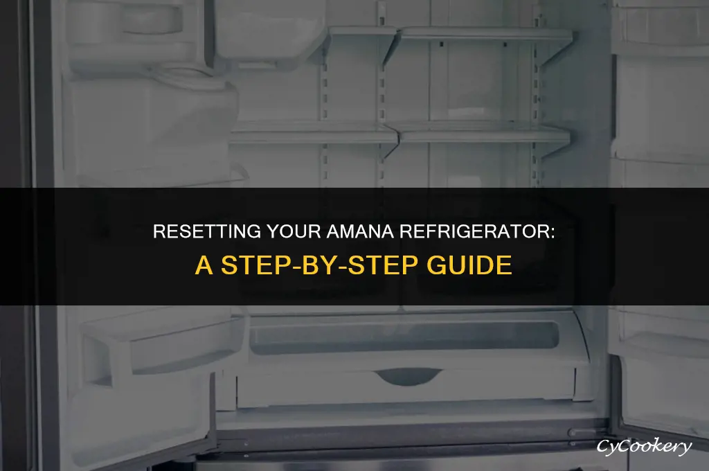 how to reset amana refrigerator to factory settings
