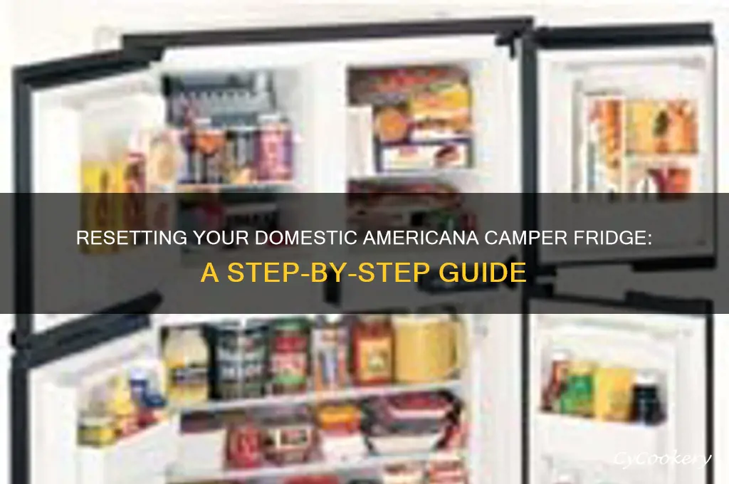 how to reset camper refrigerator domestic americana
