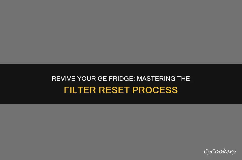 how to reset change filter on ge refrigerator