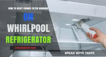 Resetting Change Filter Warning on Whirlpool Refrigerators: A Simple Guide