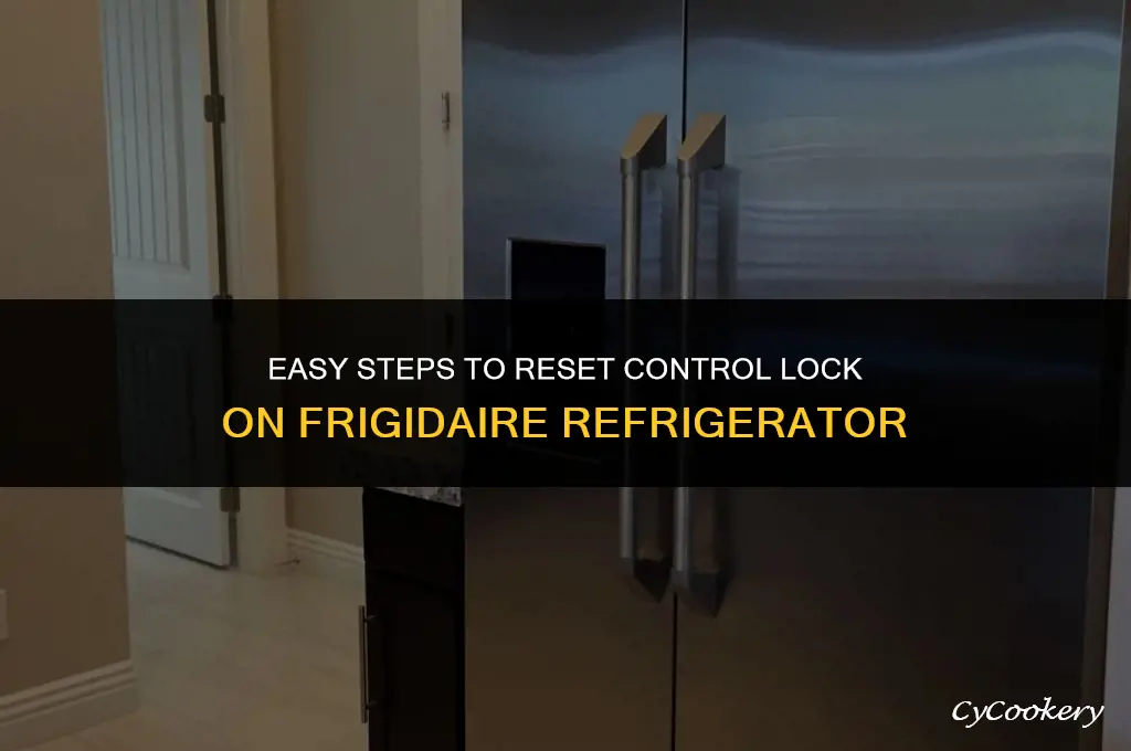 how to reset control lock on frigidaire refrigerator
