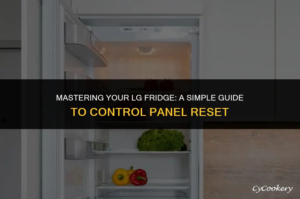 how to reset control panel on lg refrigerator