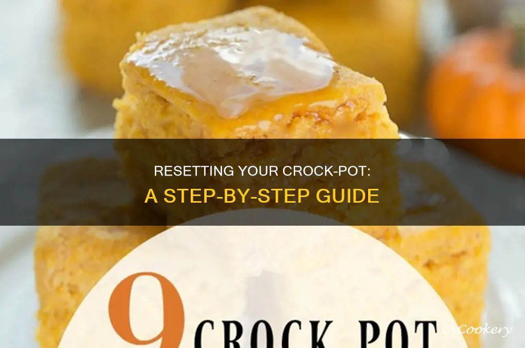 how to reset crock pot pressure cooker