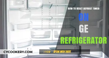 Easy Steps to Reset Defrost Timer on GE Refrigerator