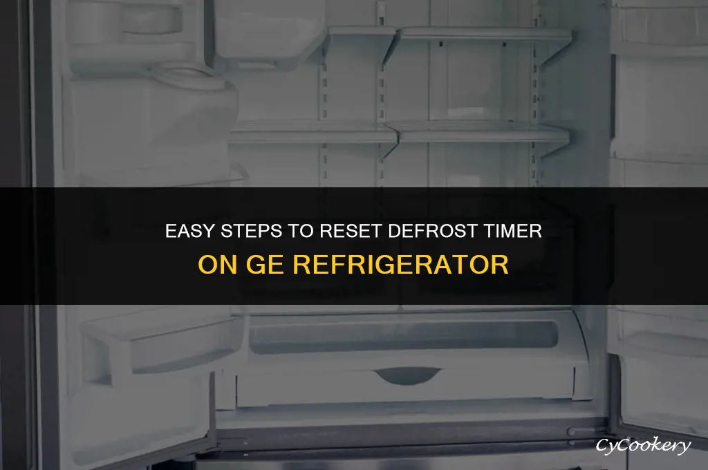 how to reset defrost timer on ge refrigerator