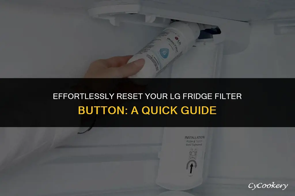 how to reset filter button on lg refrigerator