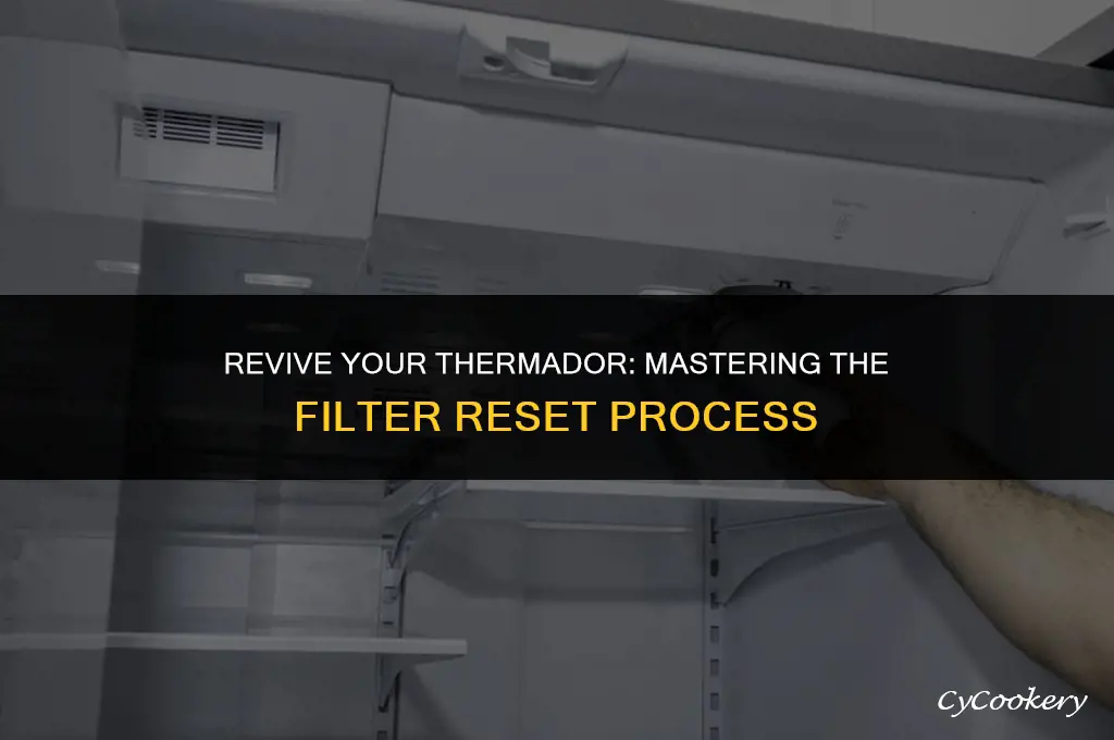 how to reset filter change on thermador refrigerator
