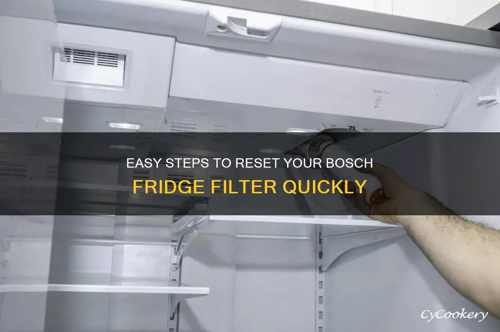 how to reset filter on bosch refrigerator