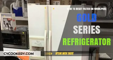 Revive Your Whirlpool Gold Series Fridge: A Simple Filter Reset Guide