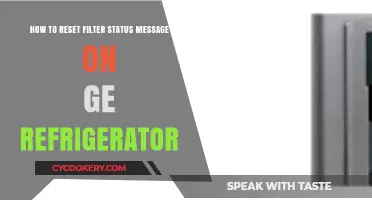 Resetting Filter Status on GE Refrigerators: A Quick Guide