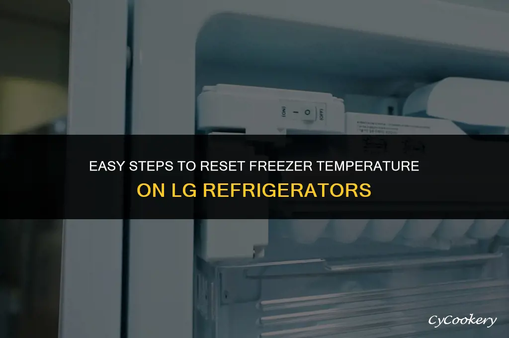 how to reset freezer temp on lg refrigerator