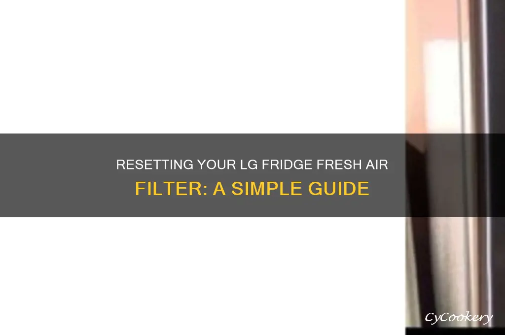 how to reset fresh air filter on lg refrigerator