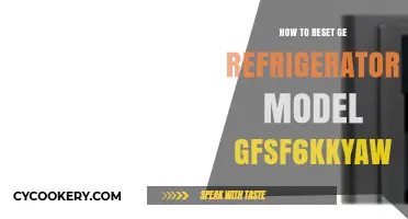 Resetting Your GE GFSF6KKYAWW Refrigerator: A Step-by-Step Guide