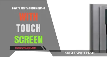 Resetting Your GE Touch Screen Fridge: A Simple Guide