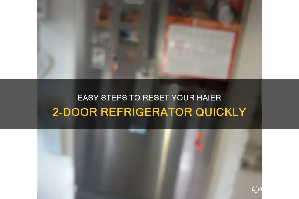 how to reset haier 2 door refrigerator