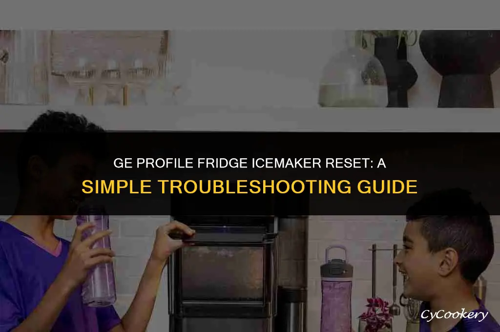 how to reset icemaker on ge profile refrigerator