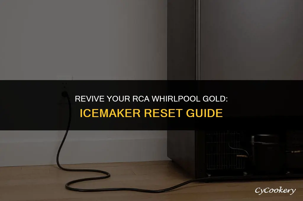 how to reset icemaker rca whirlpool gold refrigerator