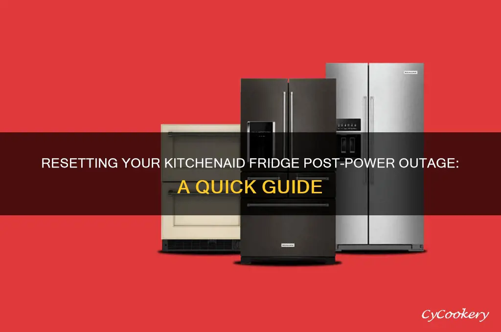 how to reset kitchenaid refrigerator after power outage