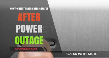 Reviving Your Leader Fridge: Post-Power Outage Reset Guide