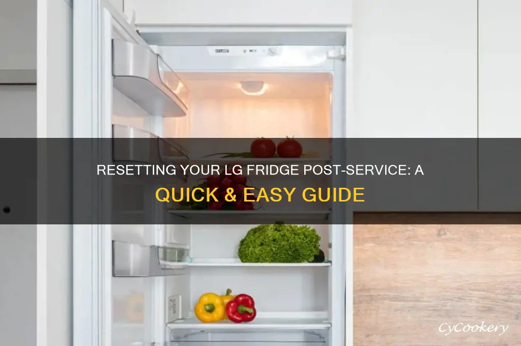 how to reset lg refrigerator after servicing
