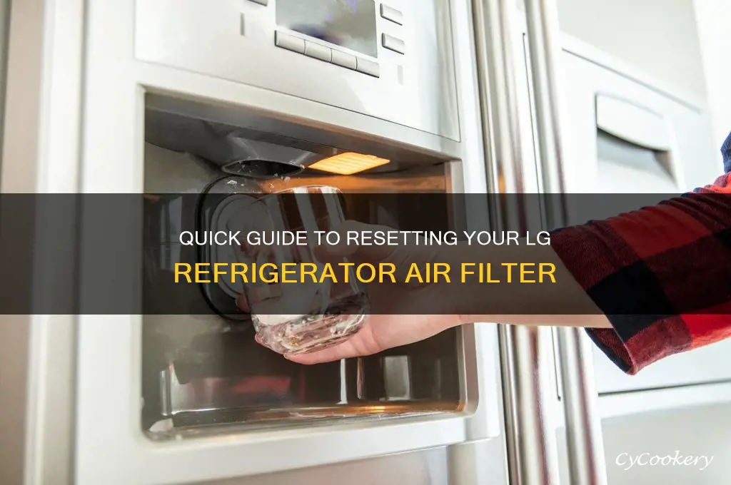 how to reset lg refrigerator air filter