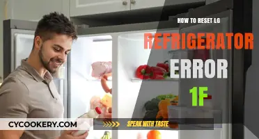 Fix LG Fridge Error 1F: Quick Reset Guide for Troubleshooting