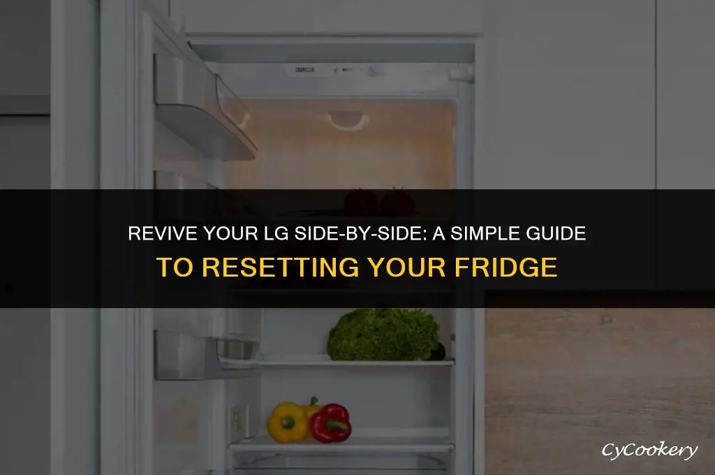 how to reset lg side by side refrigerator
