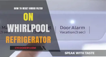 Resetting Your Whirlpool Fridge's Order Filter: A Quick Guide