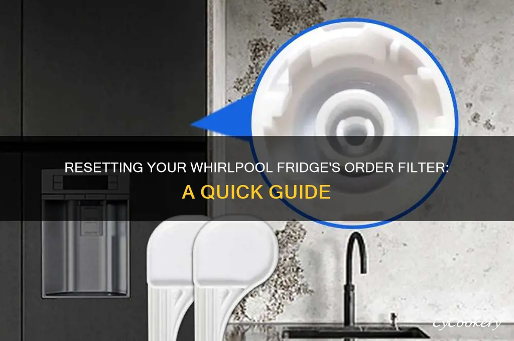 how to reset order filter on whirlpool refrigerator