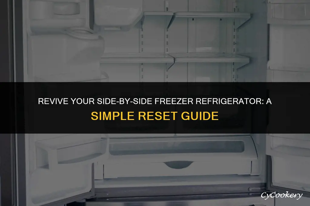 how to reset refrigerator with side by side freezer