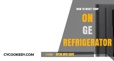 Quick Guide: Resetting Temperature on Your GE Refrigerator Easily