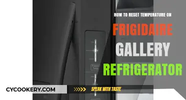 Mastering Your Frigidaire Gallery Fridge: A Guide to Temperature Reset