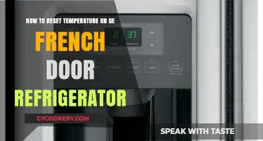 Easy Steps to Reset Temperature on GE French Door Refrigerator