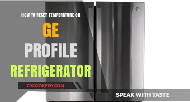 Easy Steps to Reset Temperature on GE Profile Refrigerator