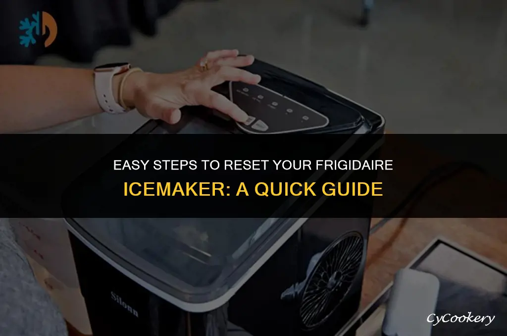 how to reset the icemaker on a frigidaire refrigerator
